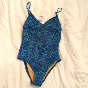 Paisley print J.Crew swimsuit